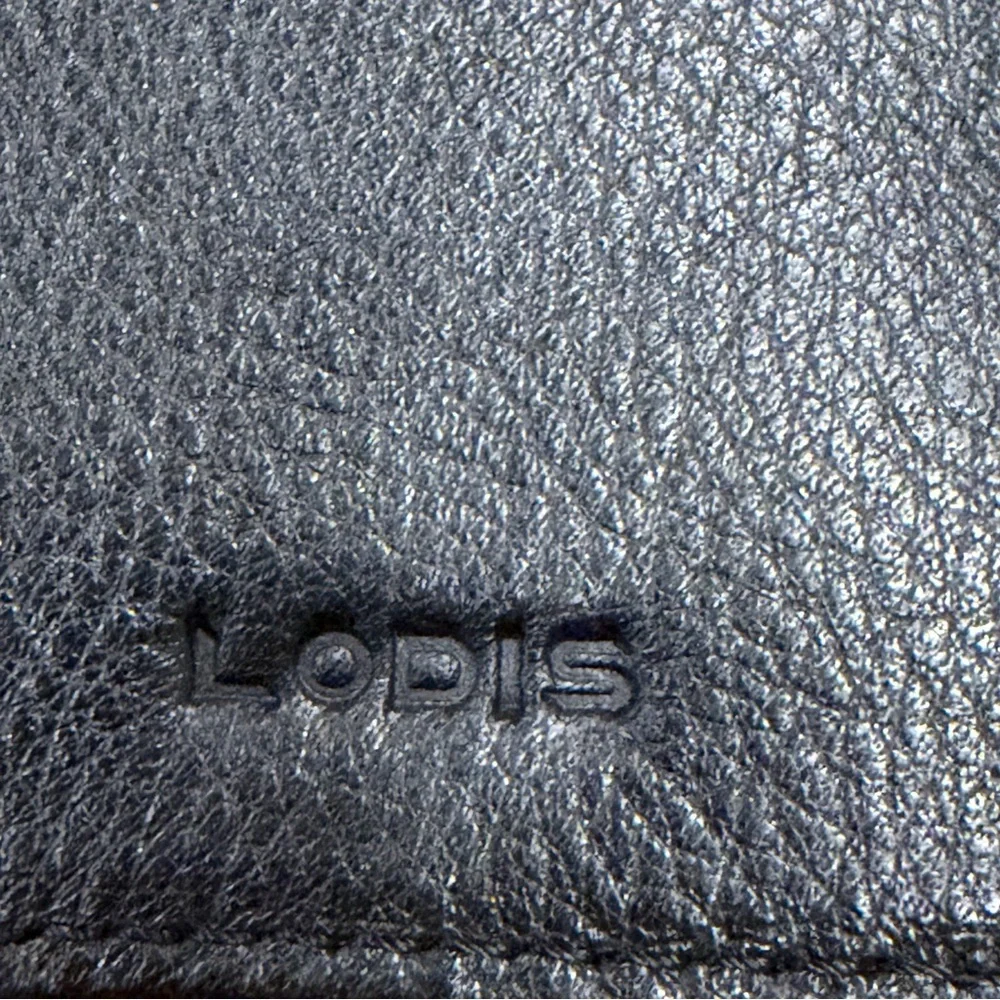 Lodis Julia RFID Leather Slim Zip Wallet Black New‎